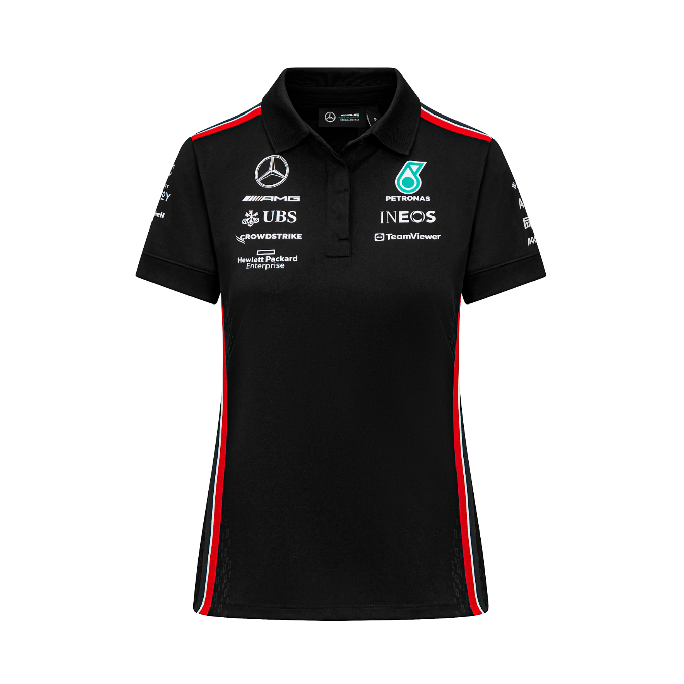 Polo MERCEDES AMG Team Replica Noir pour femme