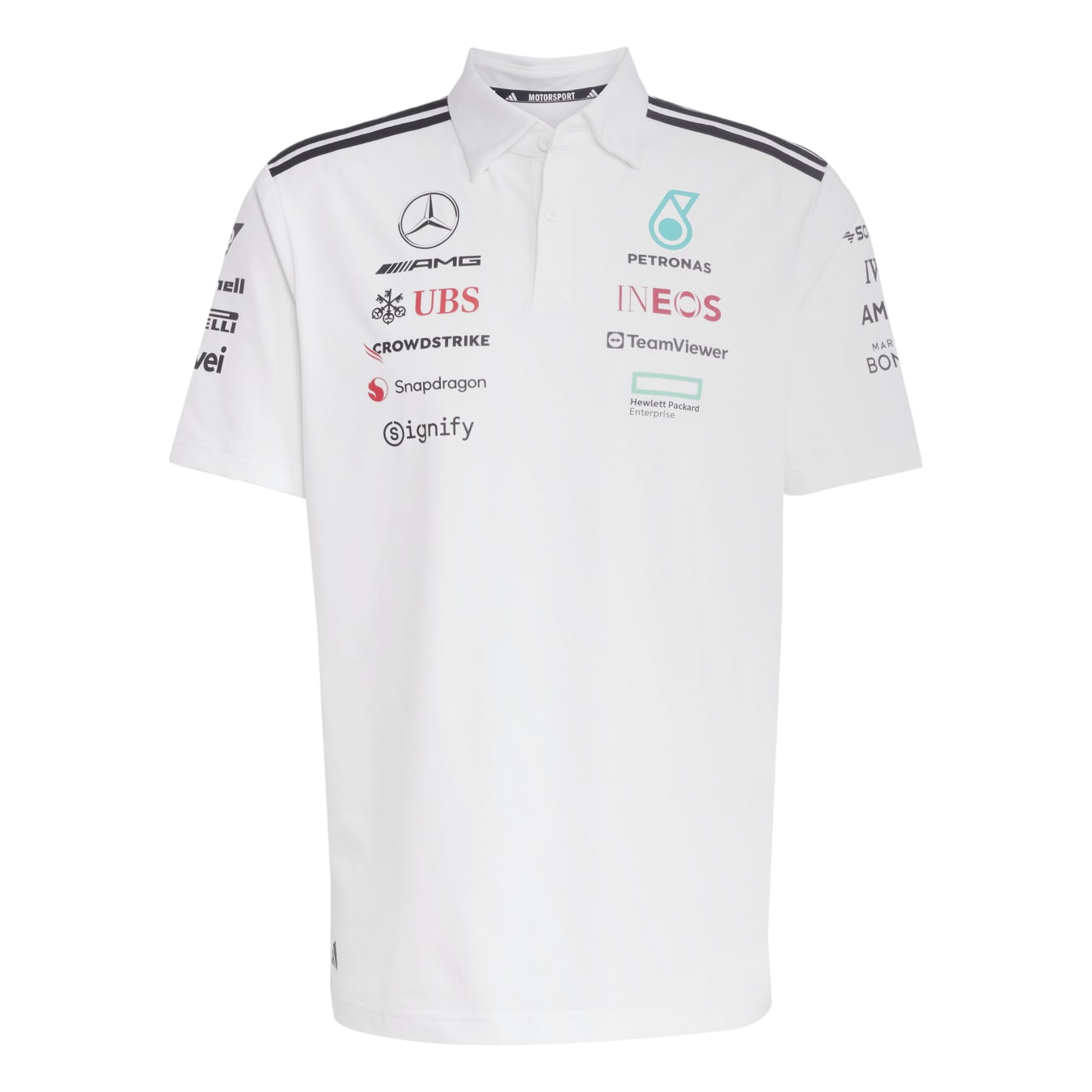 Polo Mercedes AMG Team wm blanc homme
