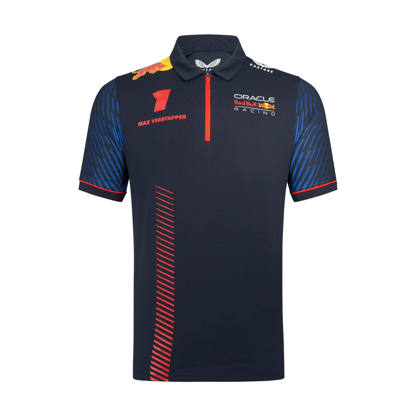 Polo RED BULL Racing Castore Replica Max Verstappen Bleu pour homme