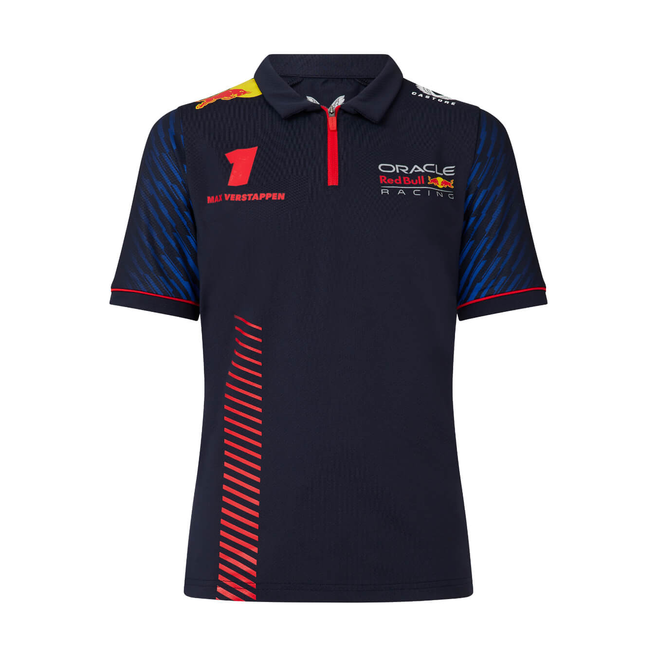 Polo RED BULL Racing Castore Replica Max Verstappen Bleu pour enfant