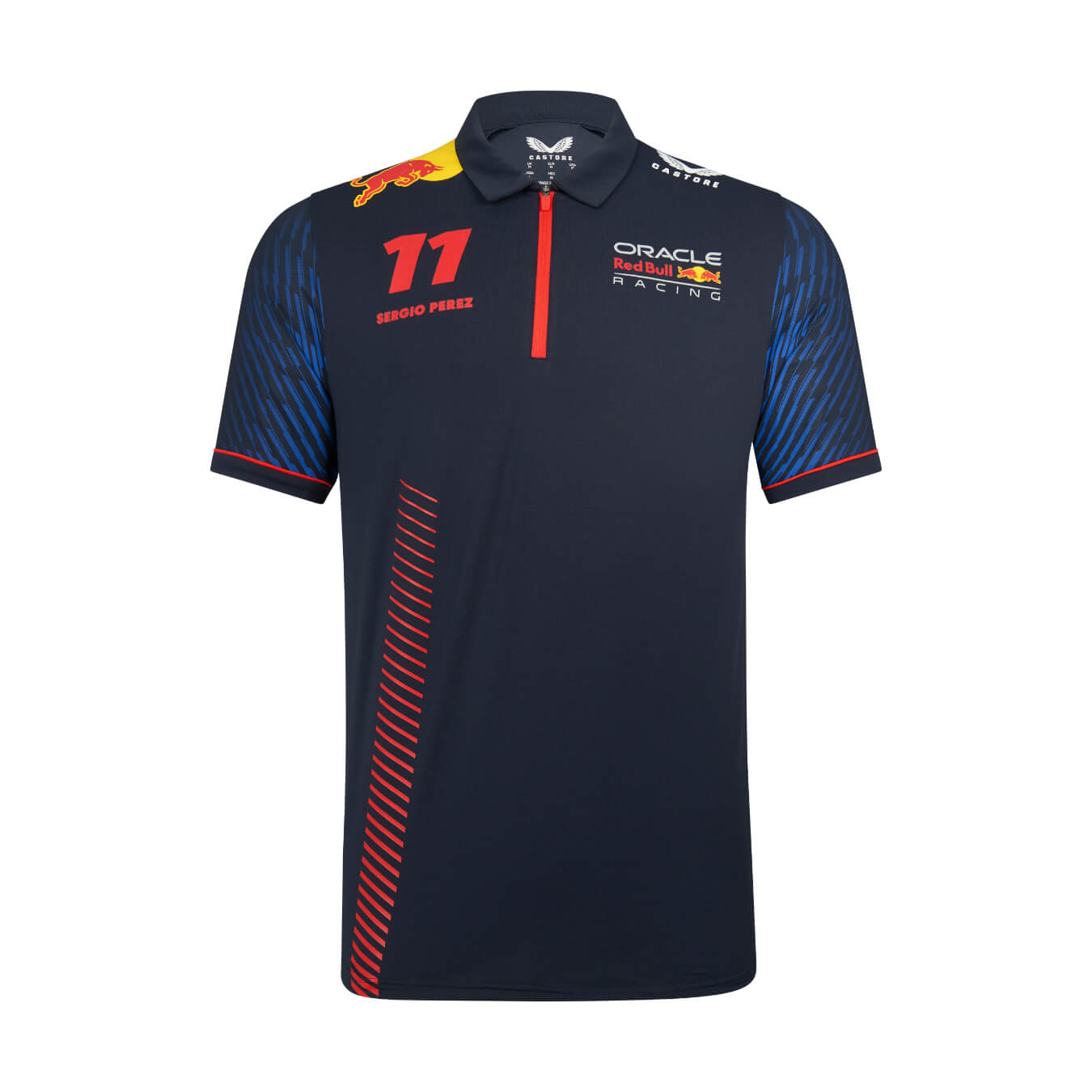 Polo RED BULL Racing Castore Replica Sergio Perez Bleu pour homme