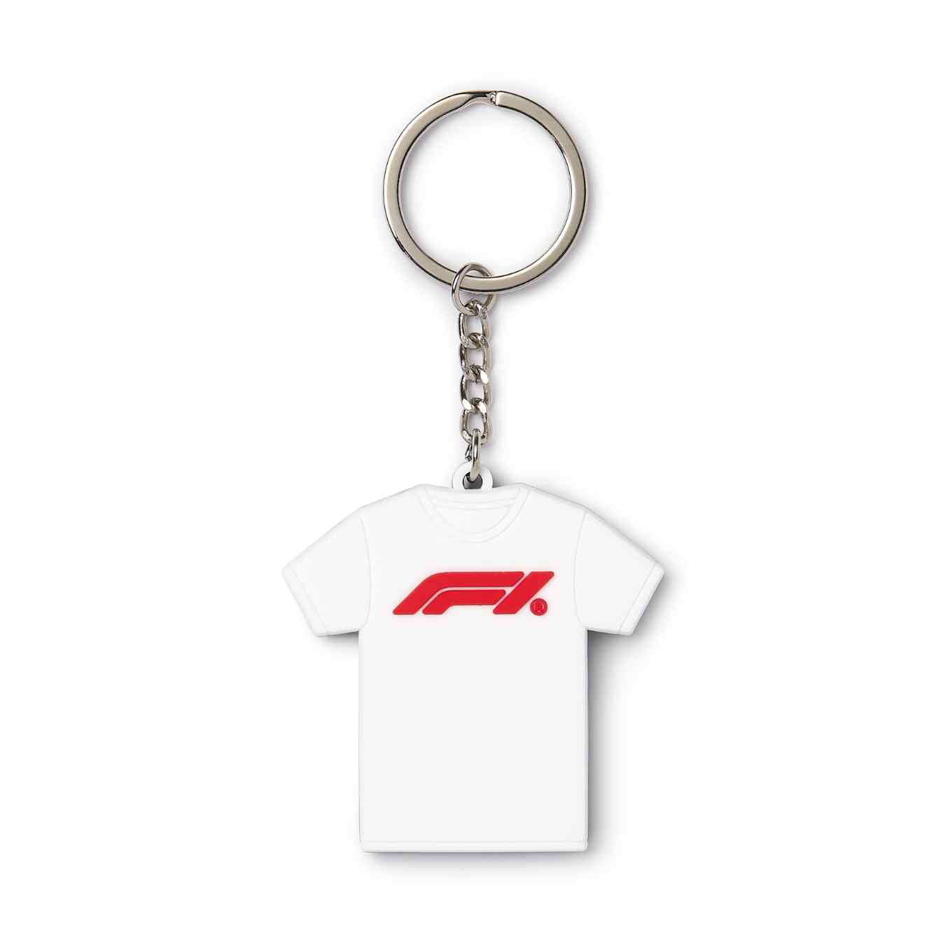 Porte Cle FORMULA 1 T-shirt Blanc et Noir FO124_PCL_TSH