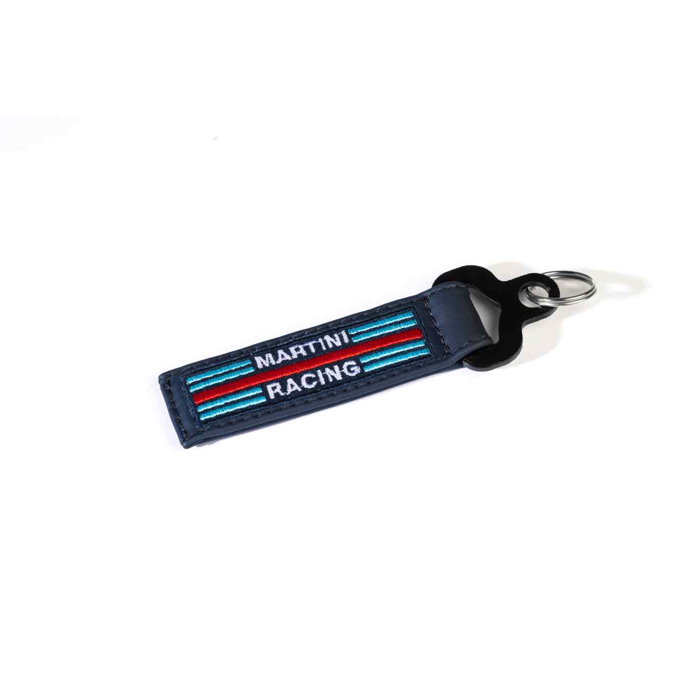 Porte Clé MARTINI RACING en Cuir Bleu Marine