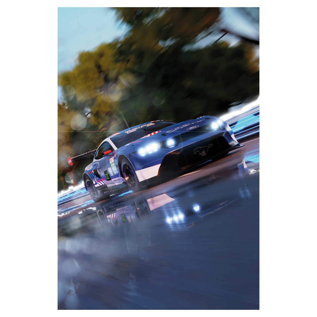 POSTER FORD PERFORMANCE X ACO 24H DU MANS GT3 88