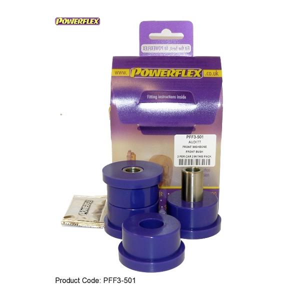 Silent blocs POWERFLEX Standard pour AUDI S3 MK1 et VOLKSWAGEN Golf II/III/IV Avant triangle avant n°1