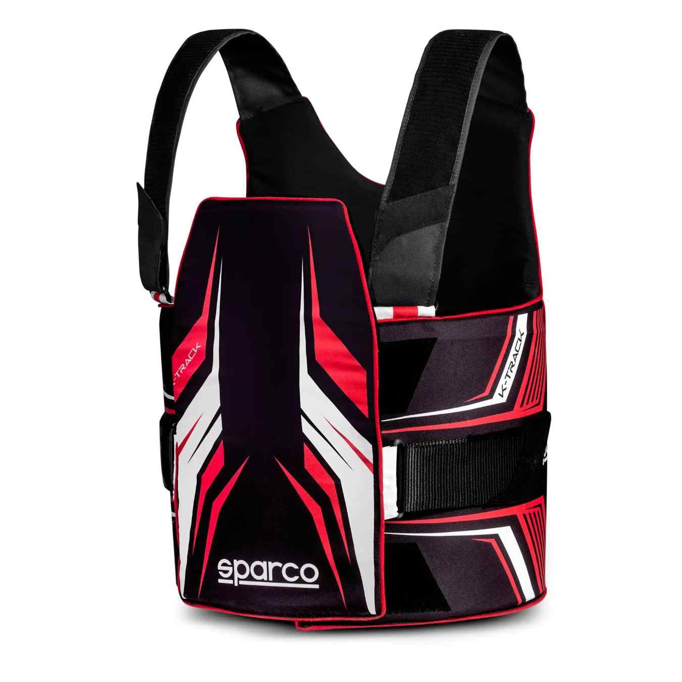 Protege cotes Karting K-TRACK FIA 8870-2018 SPARCO Noir Rouge