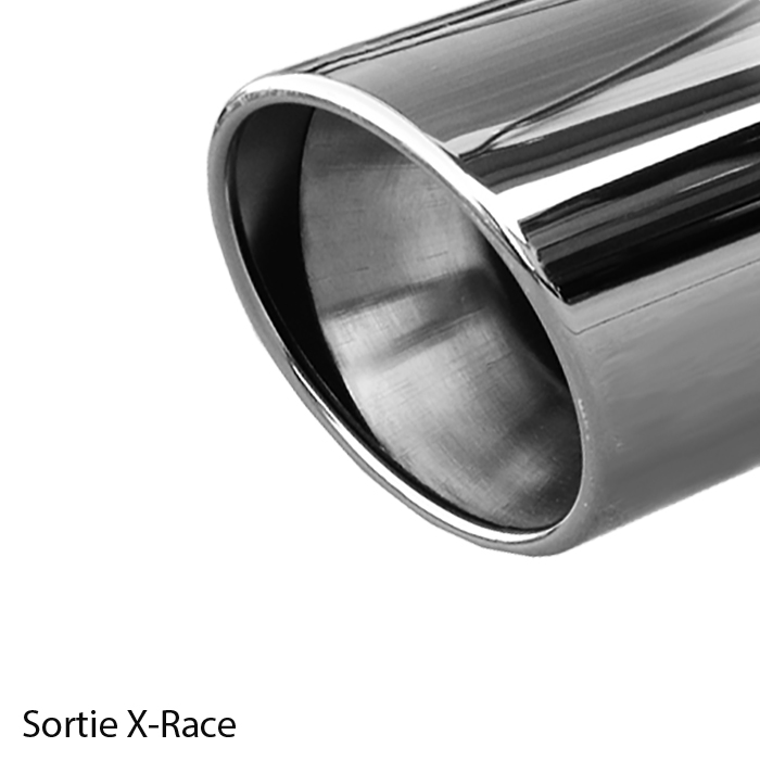 Silencieux PROWLER en inox pour MINI Cooper S 175CV 2007- 2X80 X-Race Central