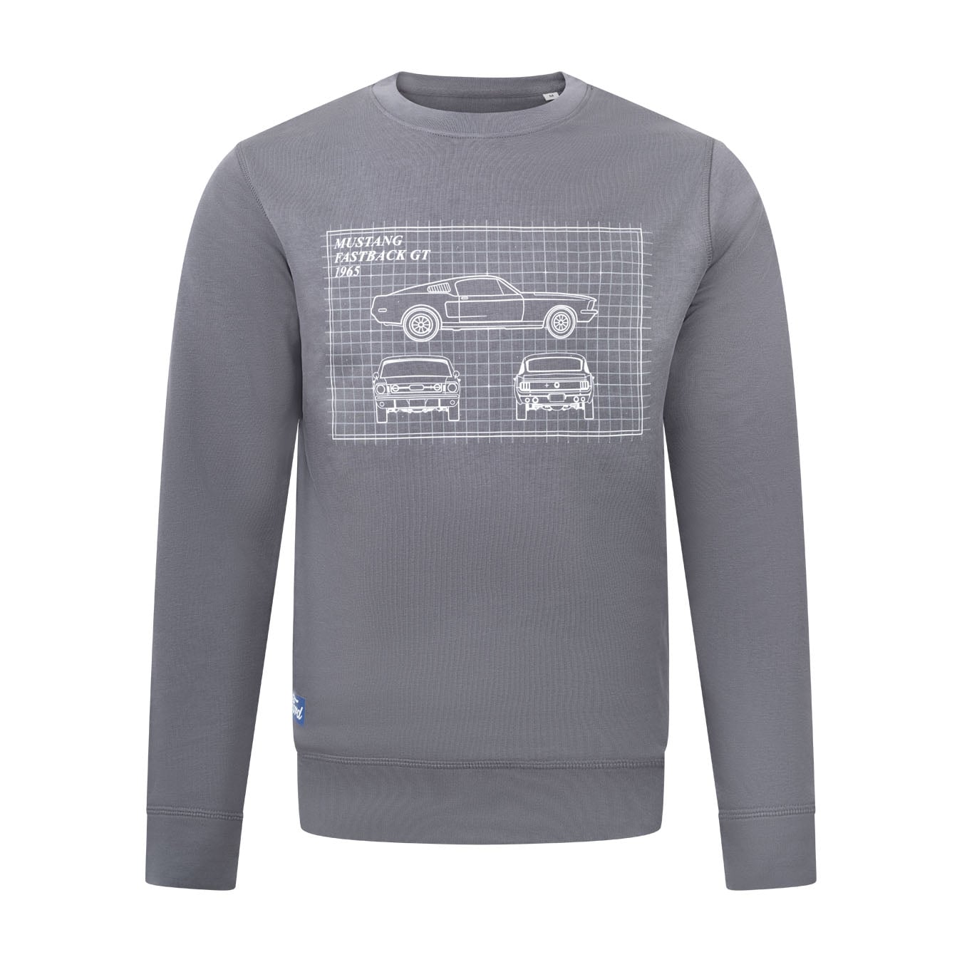 Pull Gris Homme Ford Mustang