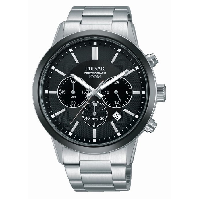 black pulsar watch