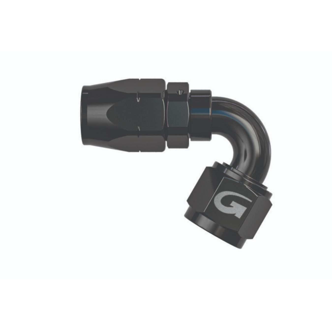 Raccord GOODRIDGE 236 120° Dash 6 9/16 JIC X 18 en Alu Noir