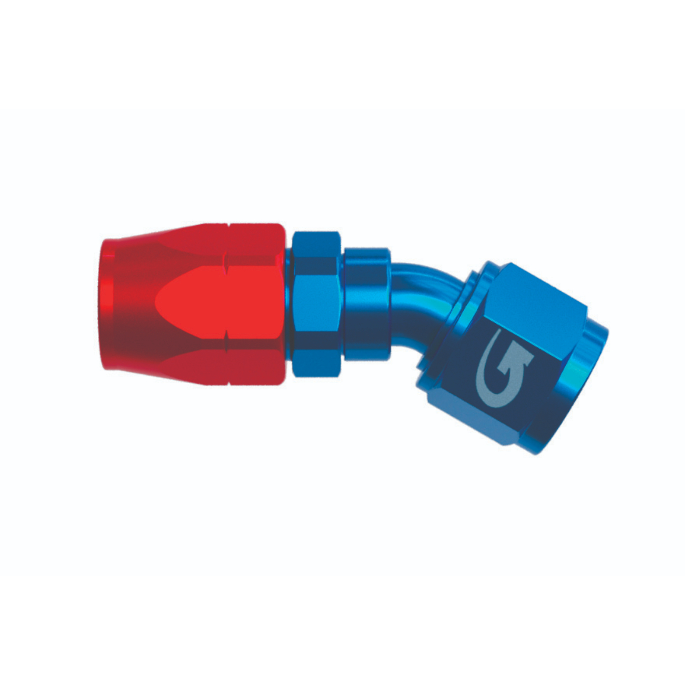 Raccord GOODRIDGE 236 30° Dash 16 1 5/16 JIC X 12 en Alu Rouge/Bleu