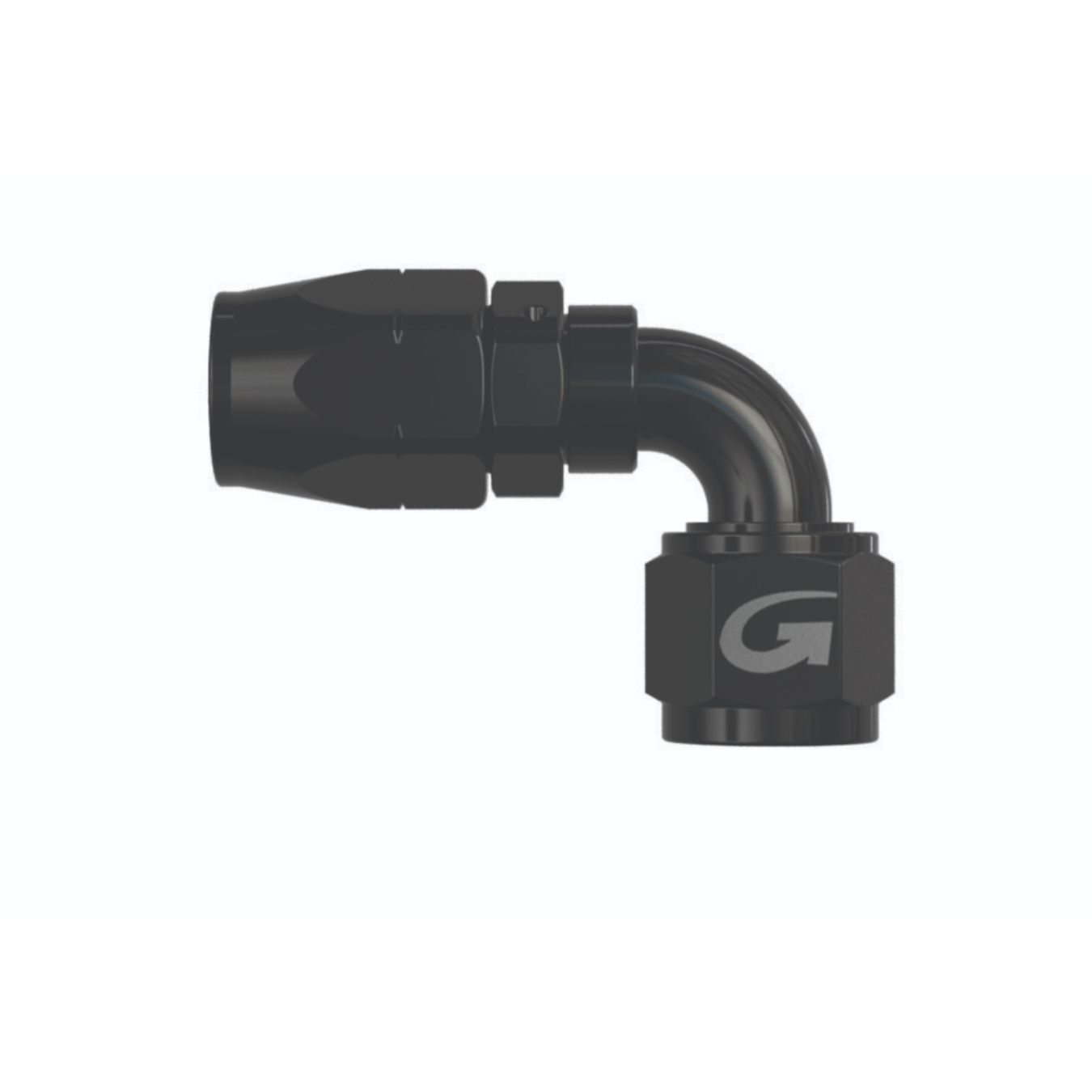 Raccord GOODRIDGE 236 90° Dash 6 9/16 JIC X 18 en Alu Noir