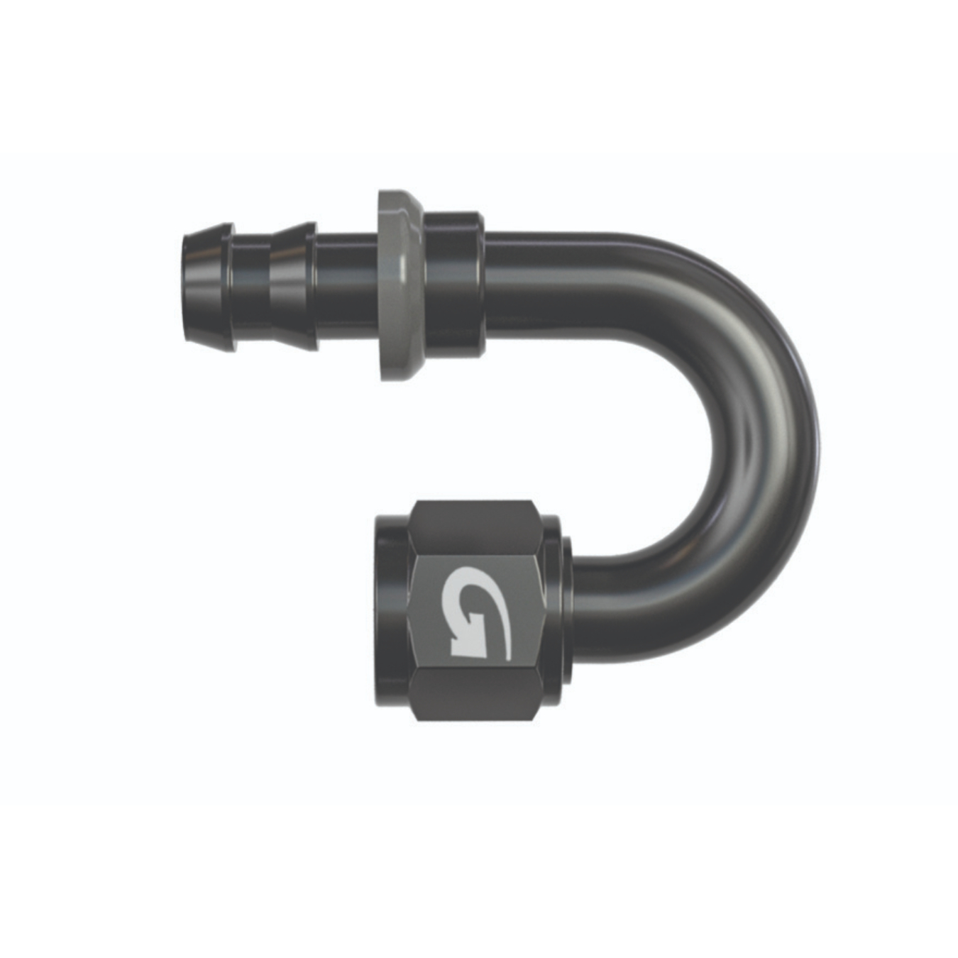 Raccord GOODRIDGE 536DBK 180° Dash 12 1 1/16 JIC X 12 en Alu Noir