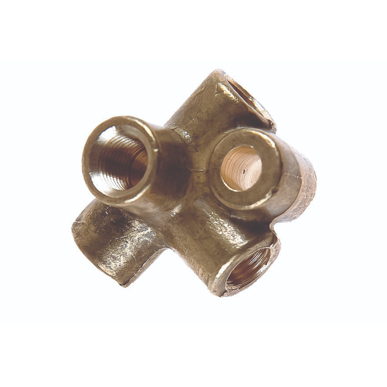 Té femelle 4 voies avec fixation 2204 GOODRIDGE laiton