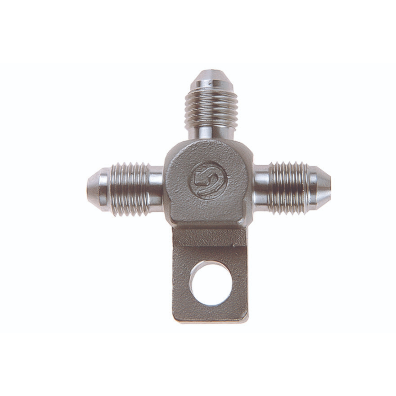 Raccord GOODRIDGE en Té 5130 Dash 3 3/8 x 24 en Inox + Patte de fixation