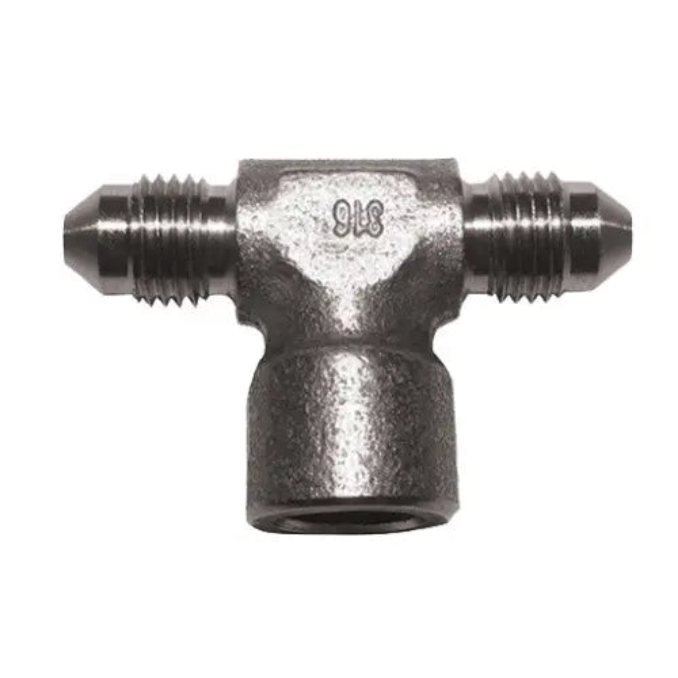 Raccord GOODRIDGE en Té 5140 Femelle Dash 3 3/8 x 24 en Inox + Patte de fixation