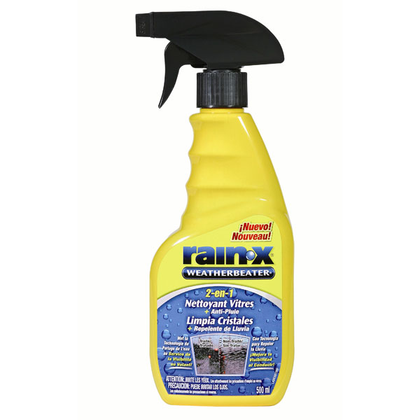 Nettoyant vitre RAIN-X 2 en 1 Nettoyant + Anti-Pluie 500 ml