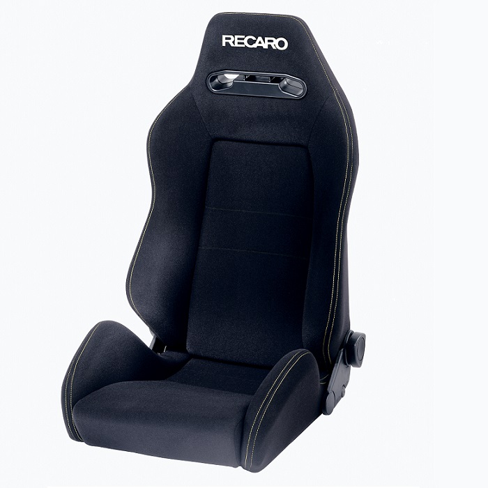 Baquet RECARO Speed REEDITION velours noir avec coutures argent