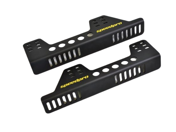 Fixations REDSPEC latérales en aluminium longueur 485mm pour baquet