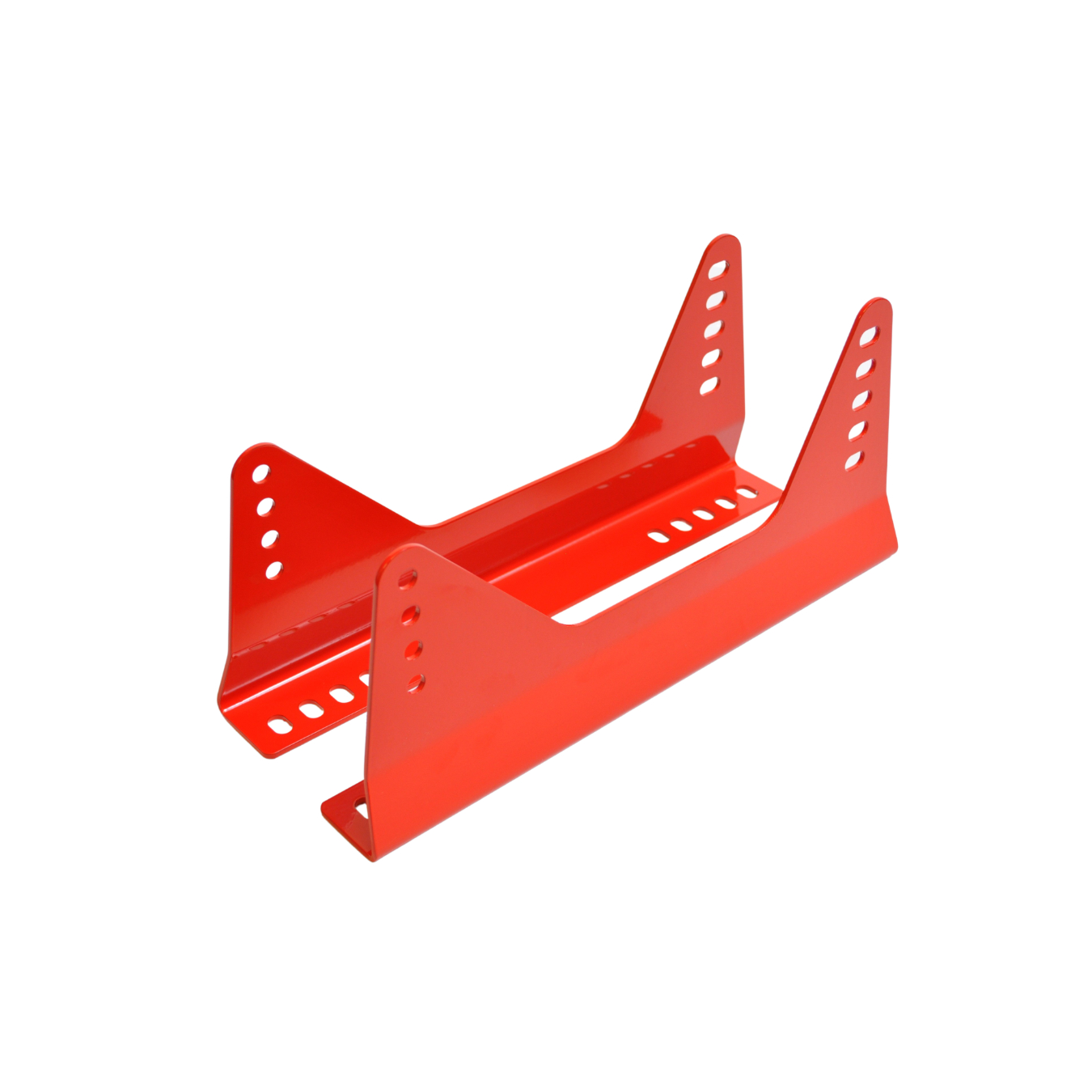 Fixations latérales FIA REDSPEC rouges acier 360mm