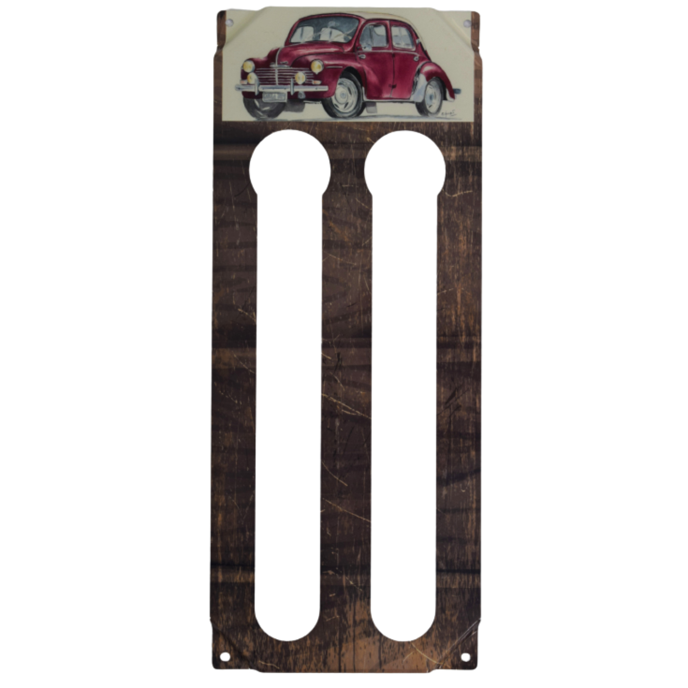 Support Mural de Capsules RETRO BRANDS Voiture Retro Rouge