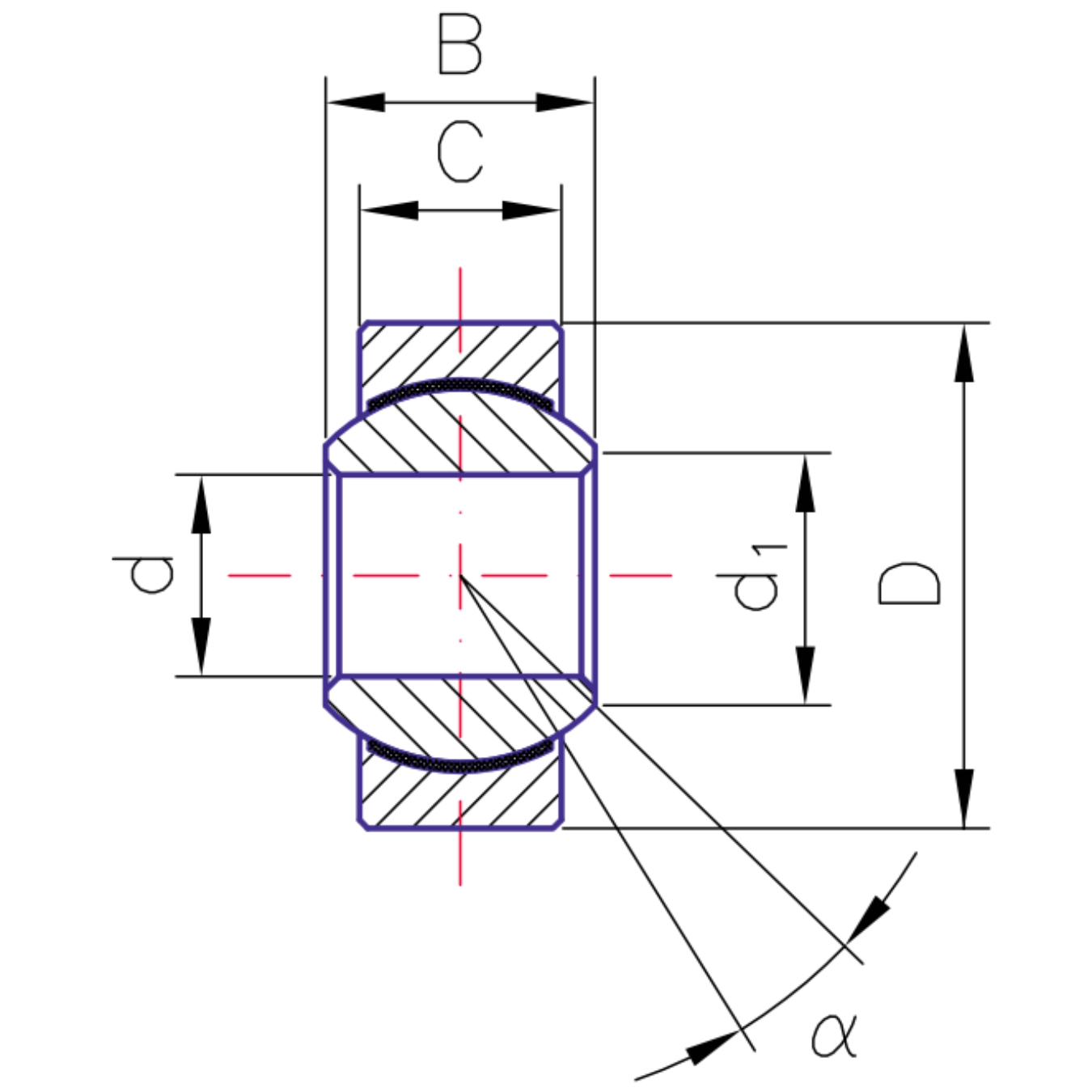Rotule sphérique sans entretien ASKUBAL S_359
