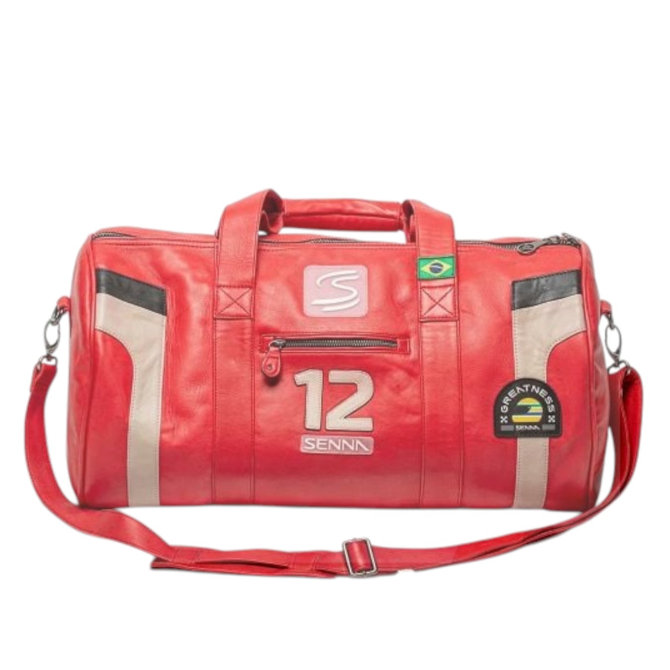 Sac Ayrton Senna Cuir rouge Magic