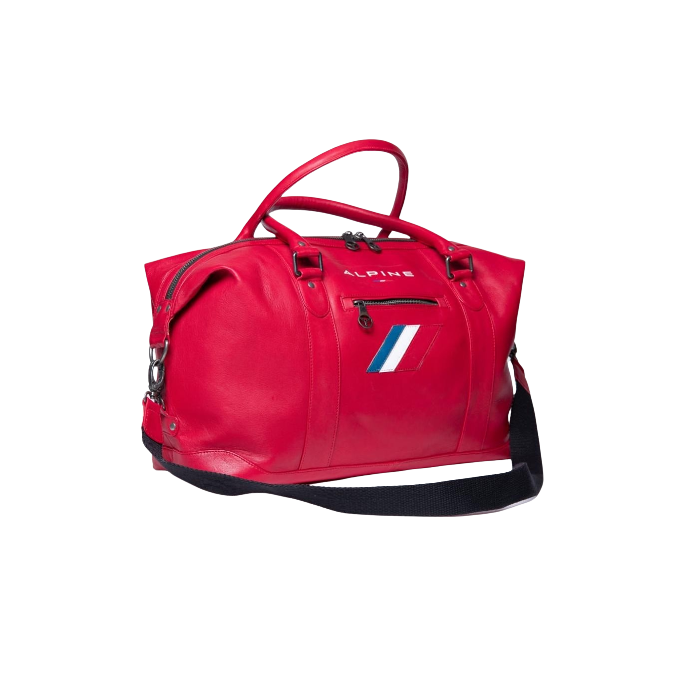 Sac Week-End en cuir 48h Alpine Cars Racing Red