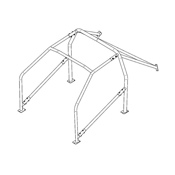 Arceau SASSA pour CITROEN Saxo 3 portes 6 points à boulonner (avec découpe du tableau de bord)