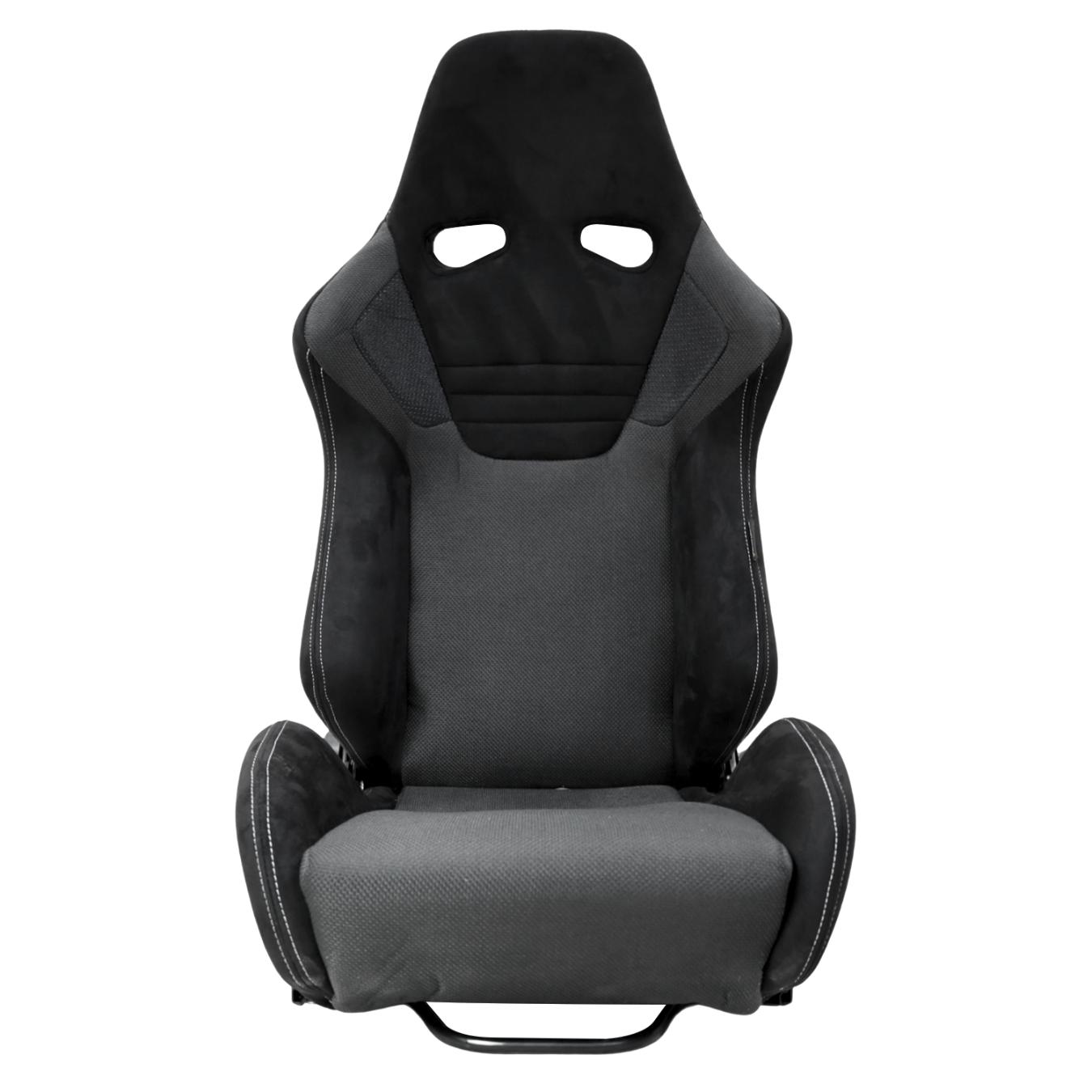 Siège baquet réglable Apex tissu noir/gris TURN ONE 8O1099NOIR