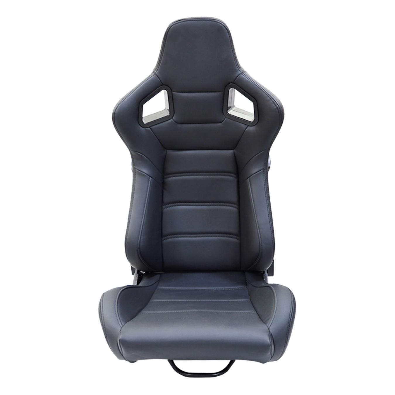 Siège baquet réglable RS simili cuir noir TURN ONE 8O9012SKY