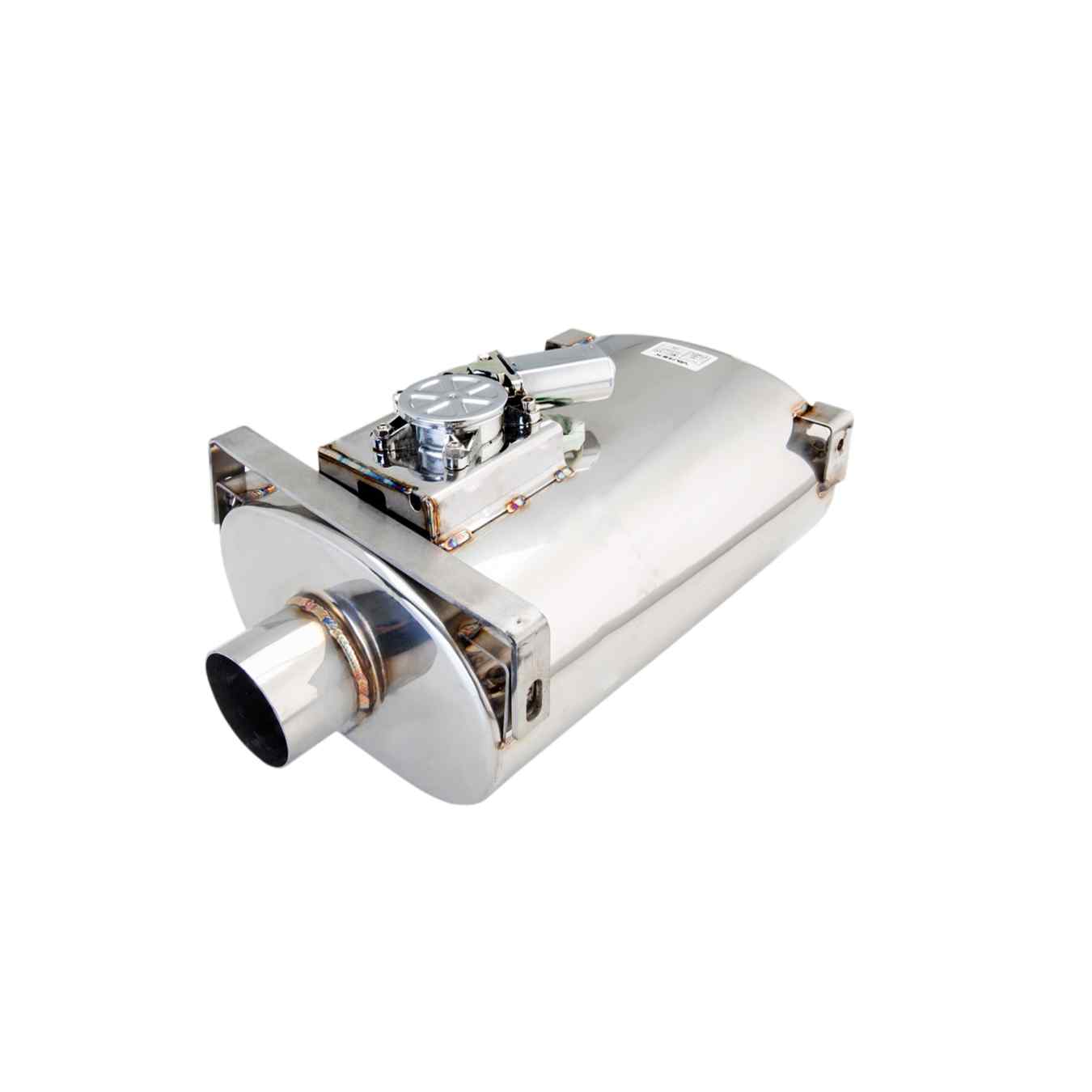 Silencieux ovale universel à clapet 76 mm vers 76 mm XFORCE VMK21-300