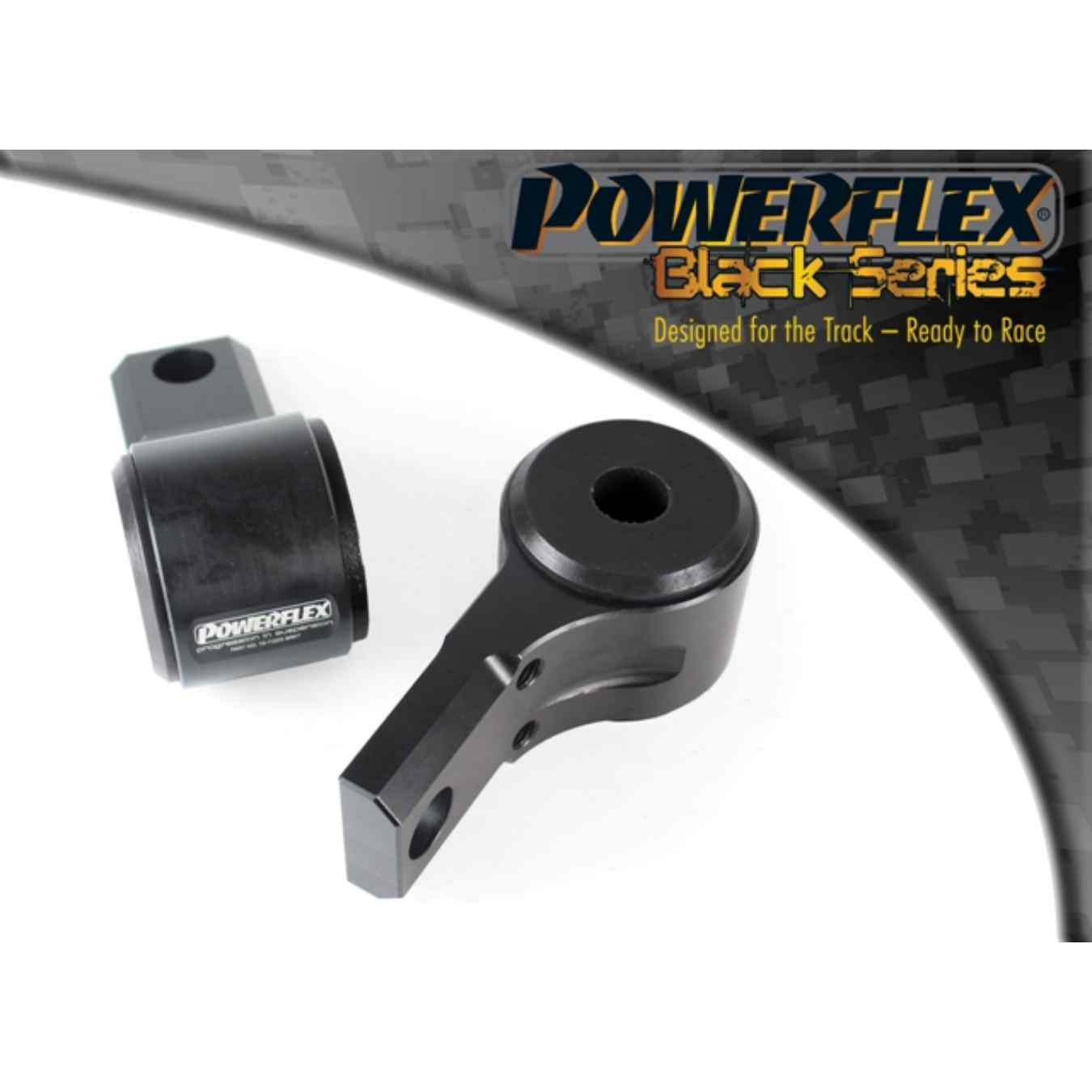 Silent bloc Powerflex arrière de bras de suspension avant, chasse additionnelle black series N°2 PFF19-1102GBLK