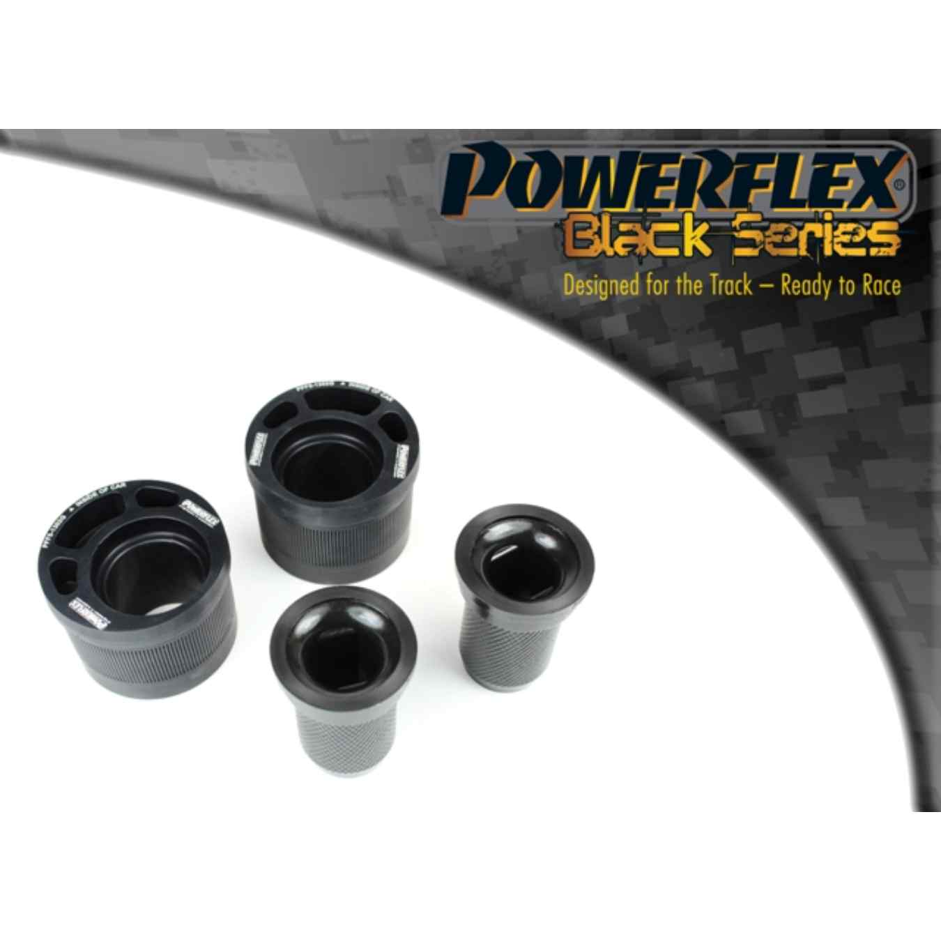 Silent bloc Powerflex arrière de bras de suspension avant, chasse additionnelle black series N°2 PFF5-1302GBLK