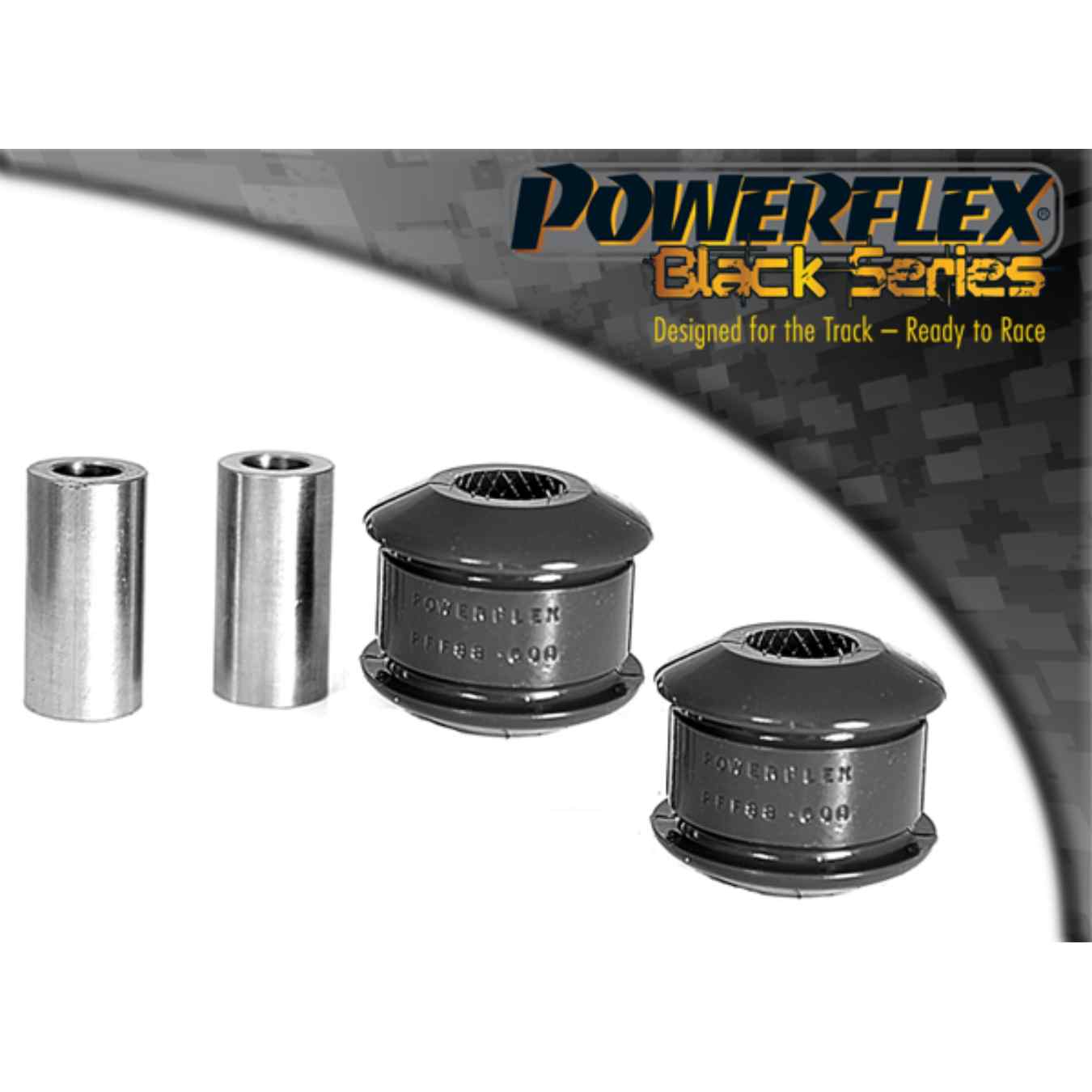 Silent bloc Powerflex arrière de bras de suspension avant black series N°2 PFF88-600BLK