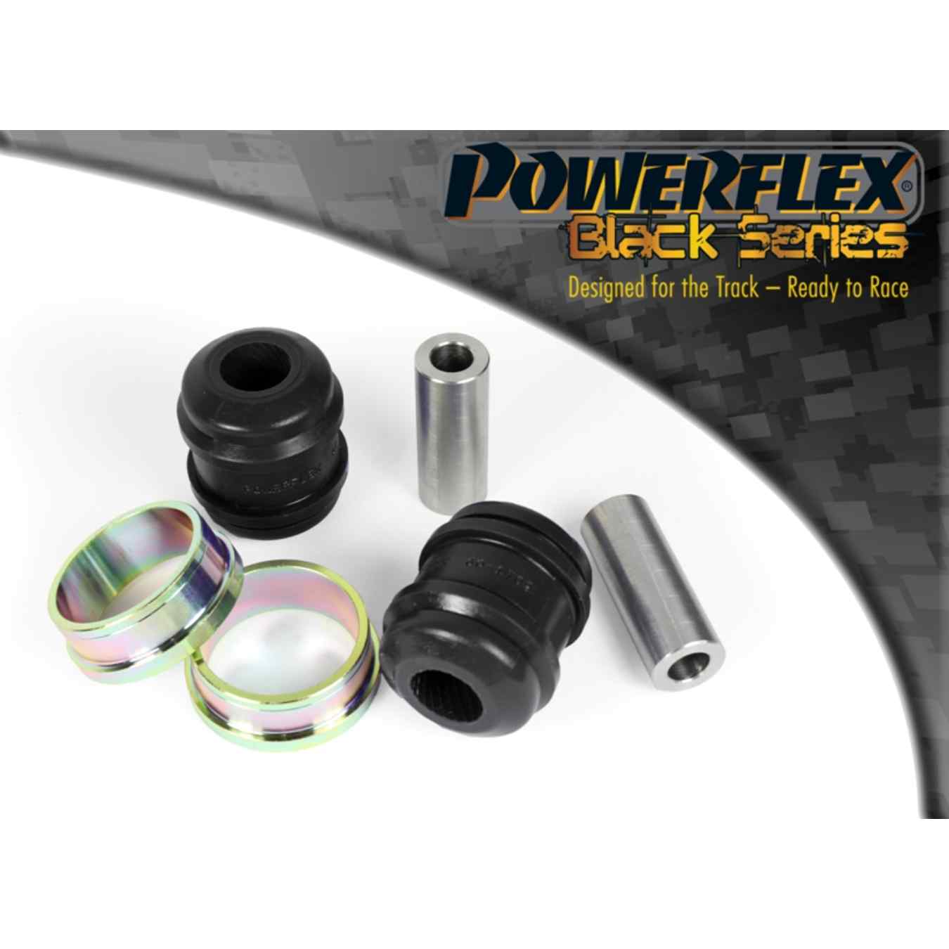 Silent bloc Powerflex arrière de bras de suspension avant black series N°2 PFF60-1702BLK