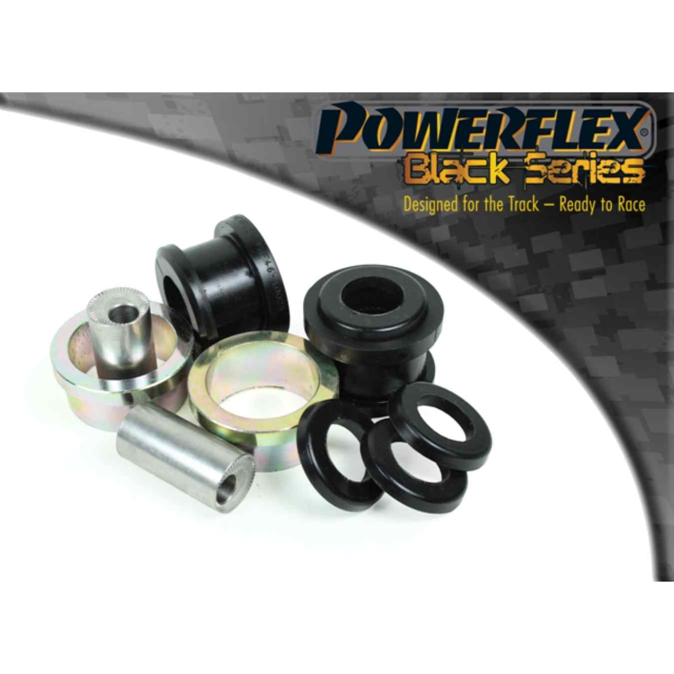 Silent bloc Powerflex arrière de bras de suspension avant, chasse additionnelle black series N°2 PFF46-1002GBLK