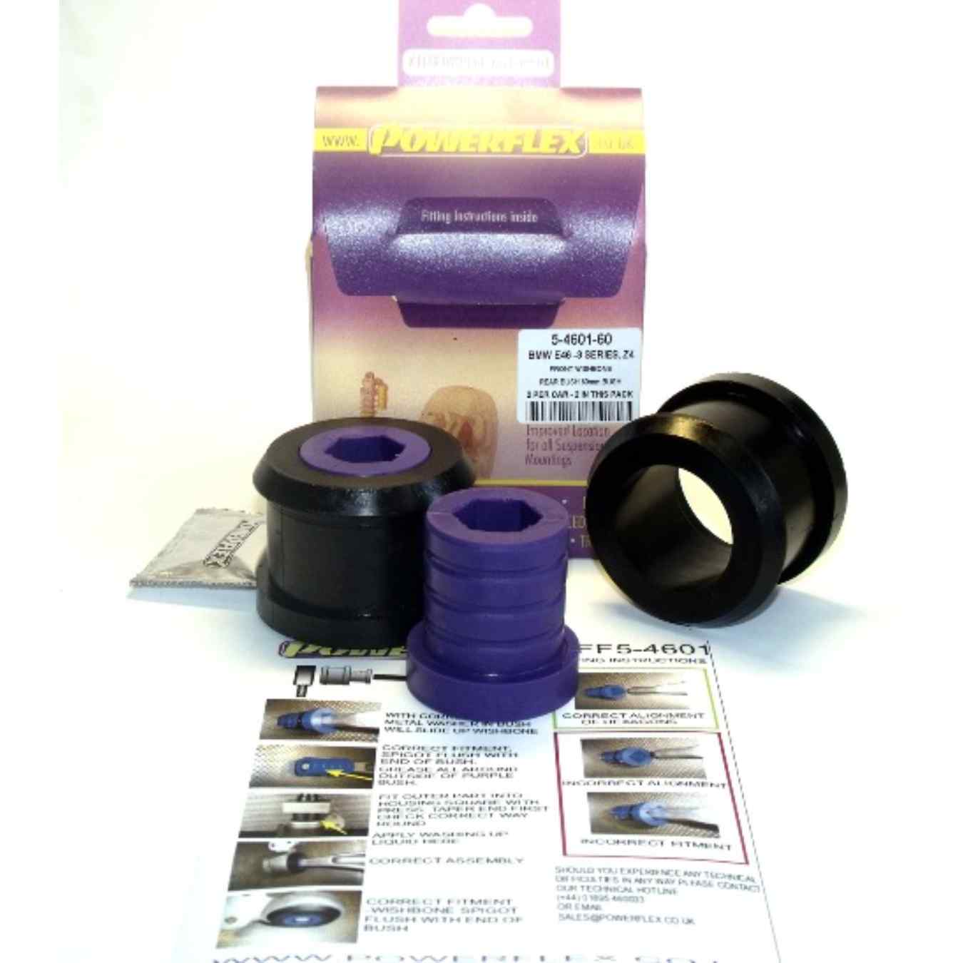 Silent bloc Powerflex arrière de bras de suspension avant road series N°1 PFF5-4601-60
