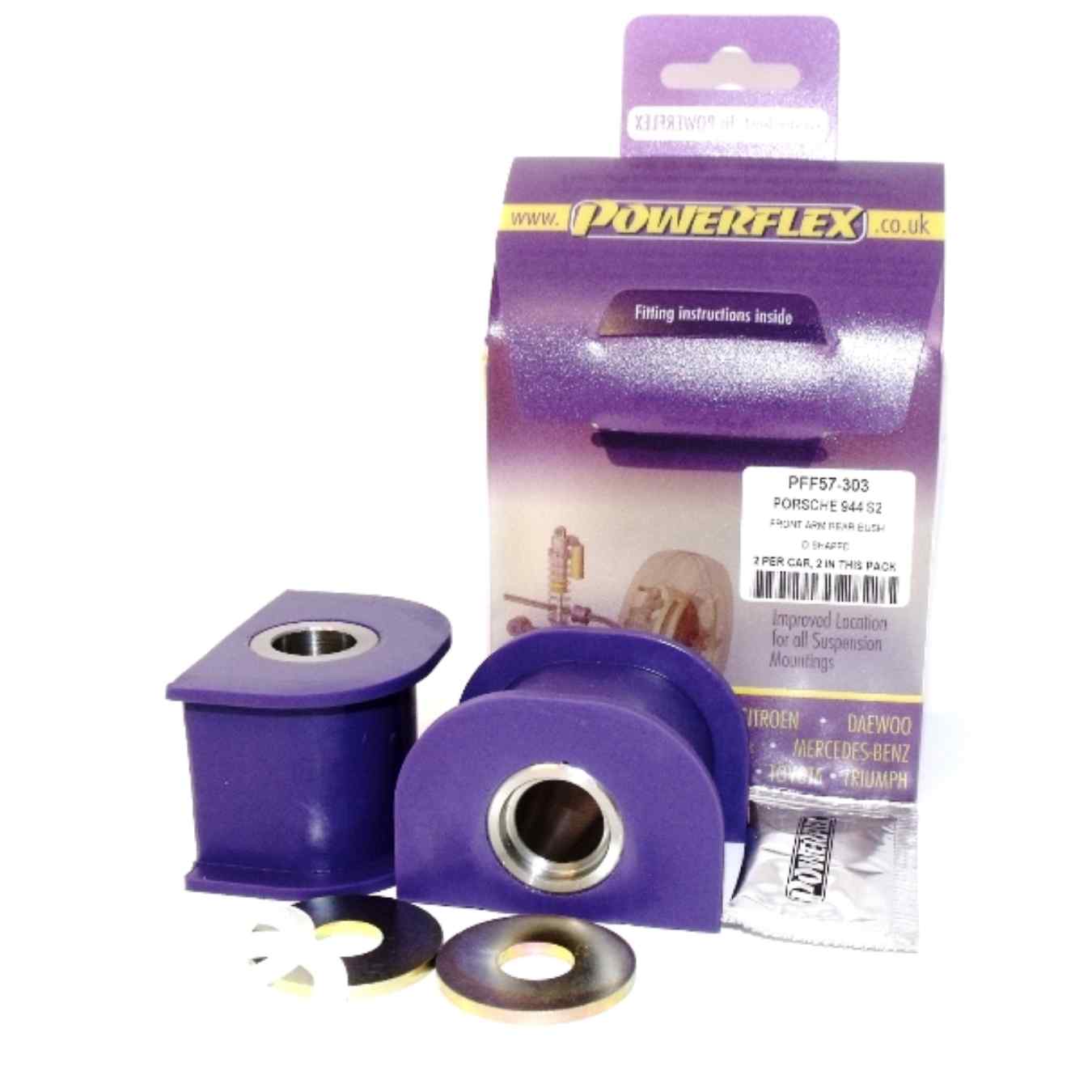 Silent bloc Powerflex arrière de bras de suspension avant road series N°2 PFF57-303