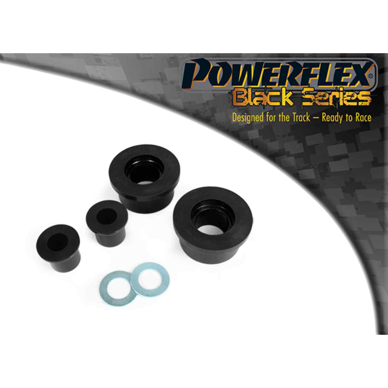 Silent bloc Powerflex arrière de bras de suspension inférieur avant black series N°1 PFF5-301BLK