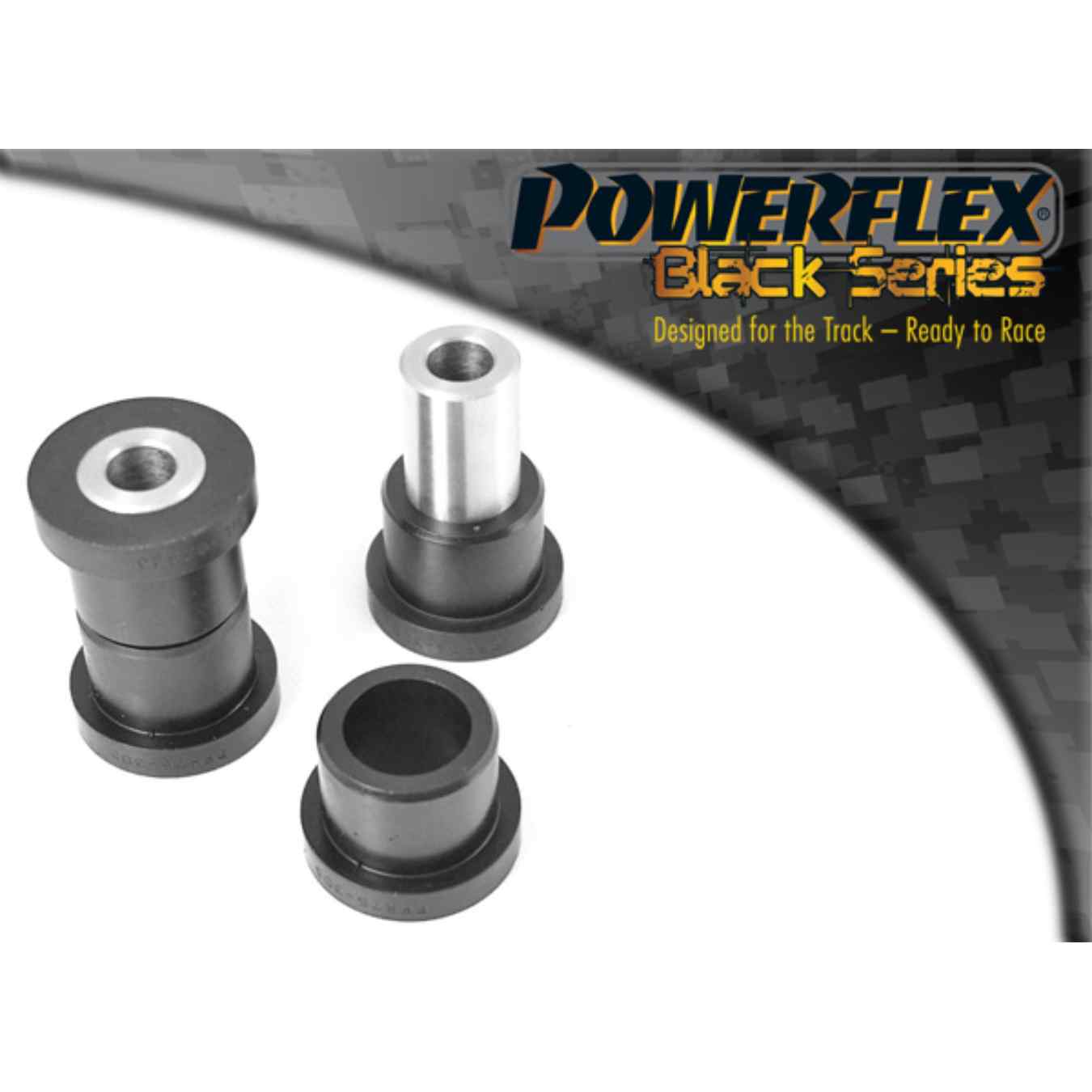 Silent bloc Powerflex arrière intérieurs de bras de suspension arrière (vis M12) black series N°5 PFR76-305-12BLK