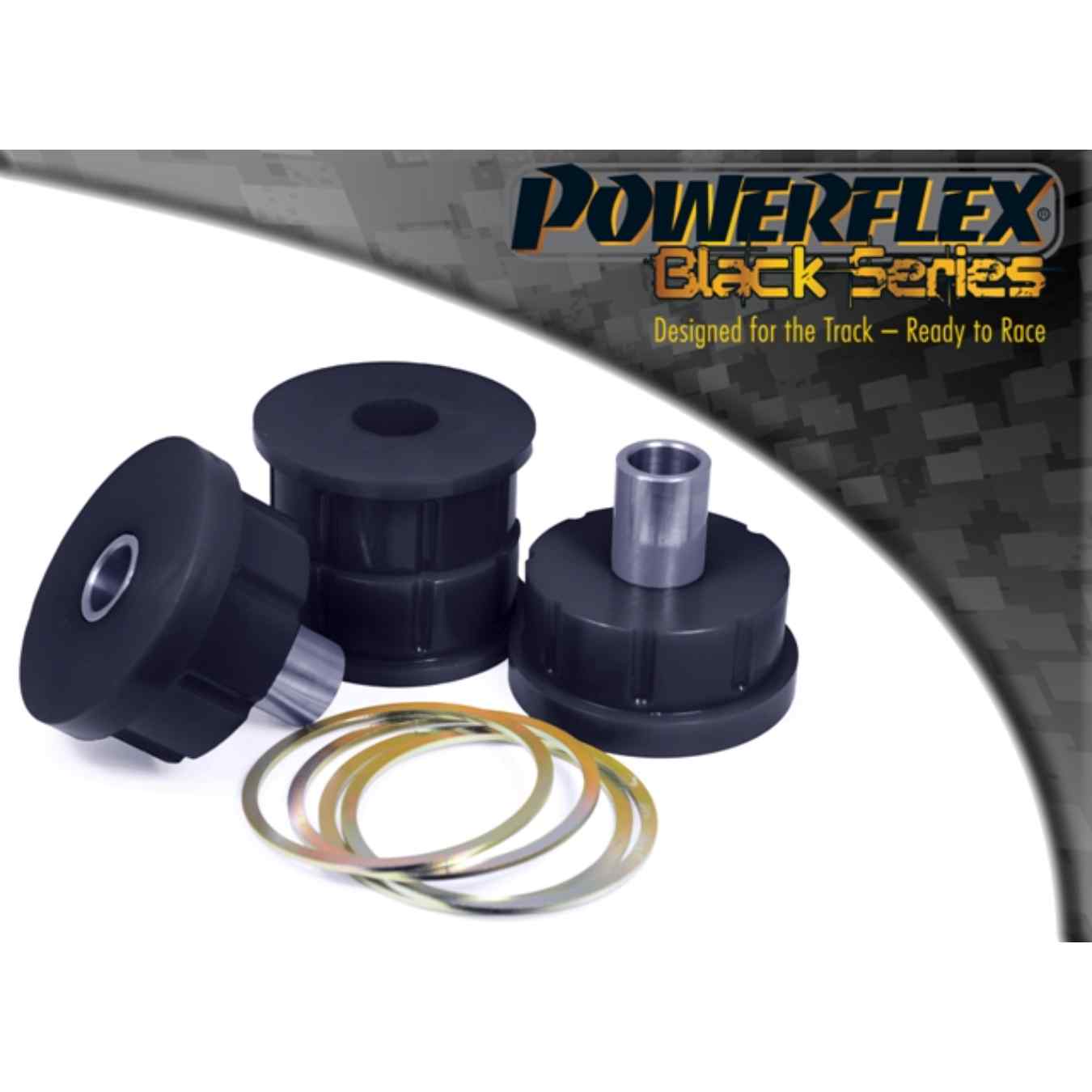 Silent bloc Powerflex avant de berceau arrière black series N°30 PFR3-730BLK