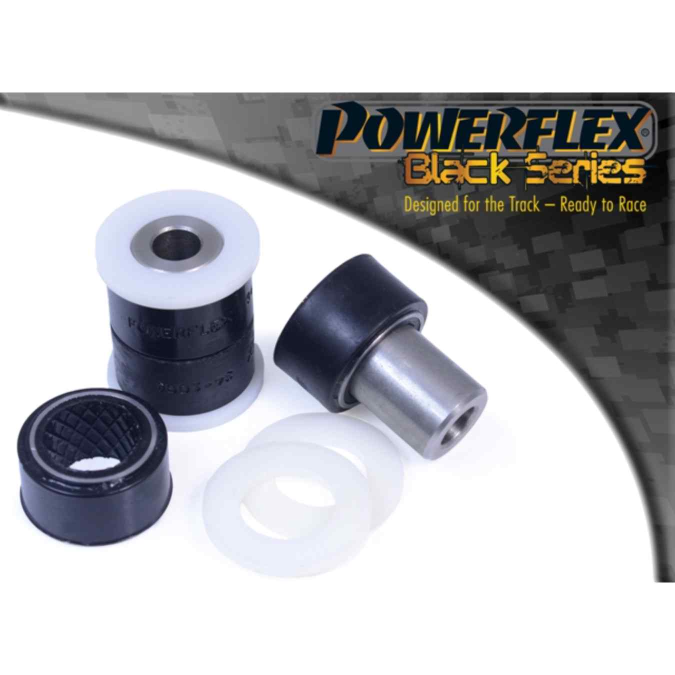 Silent bloc Powerflex avant de bras de suspension arrière inférieurs black series N°2 PFR34-1002BLK
