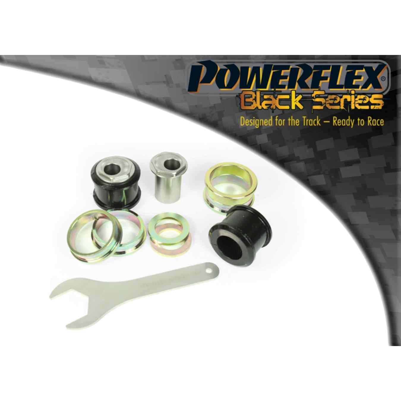 Silent bloc Powerflex avant de bras de suspension avant, carrossage réglable black series N°1 PFF60-701GBLK