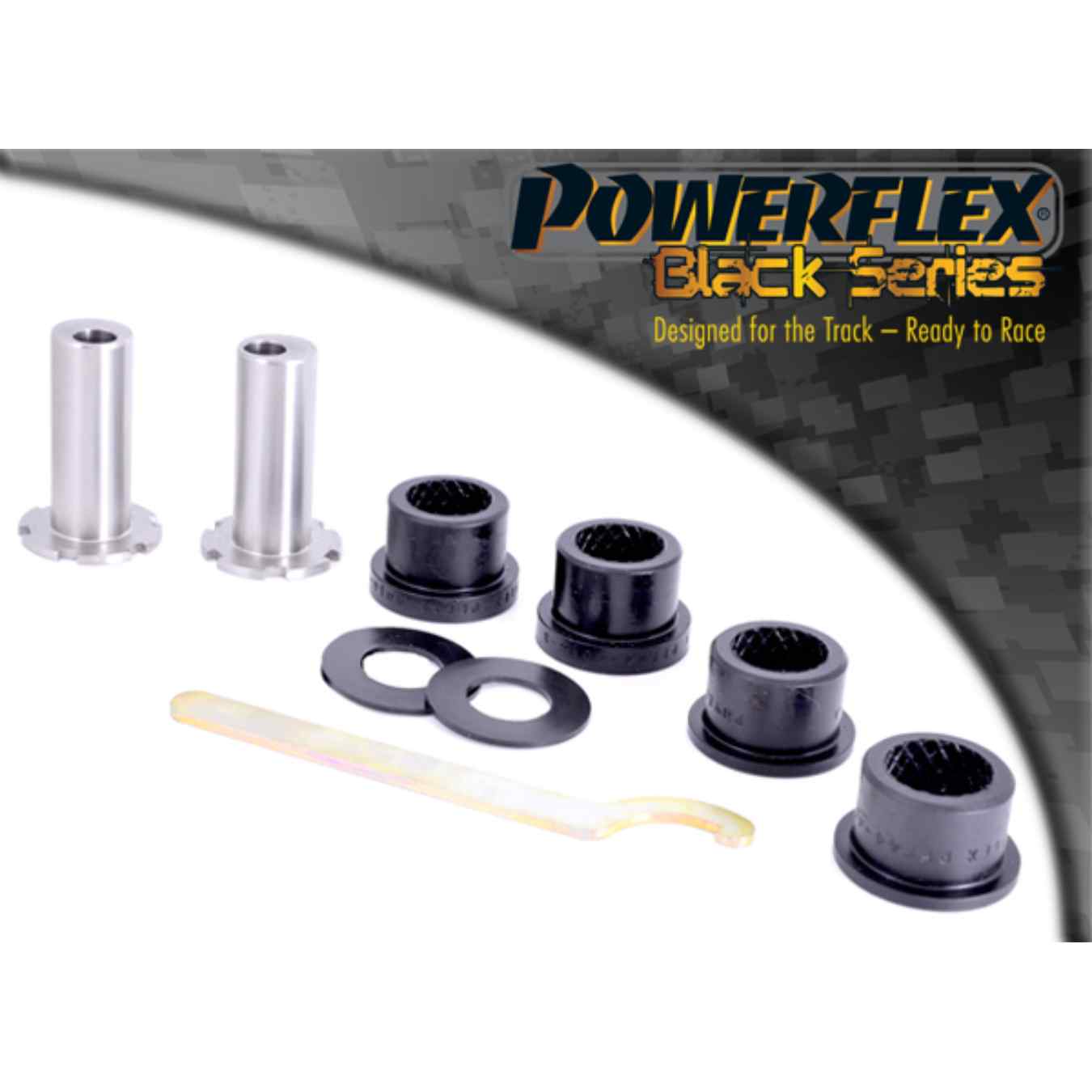 Silent bloc Powerflex avant de bras de suspension avant, carrossage réglable black series N°1 PFF44-401GBLK