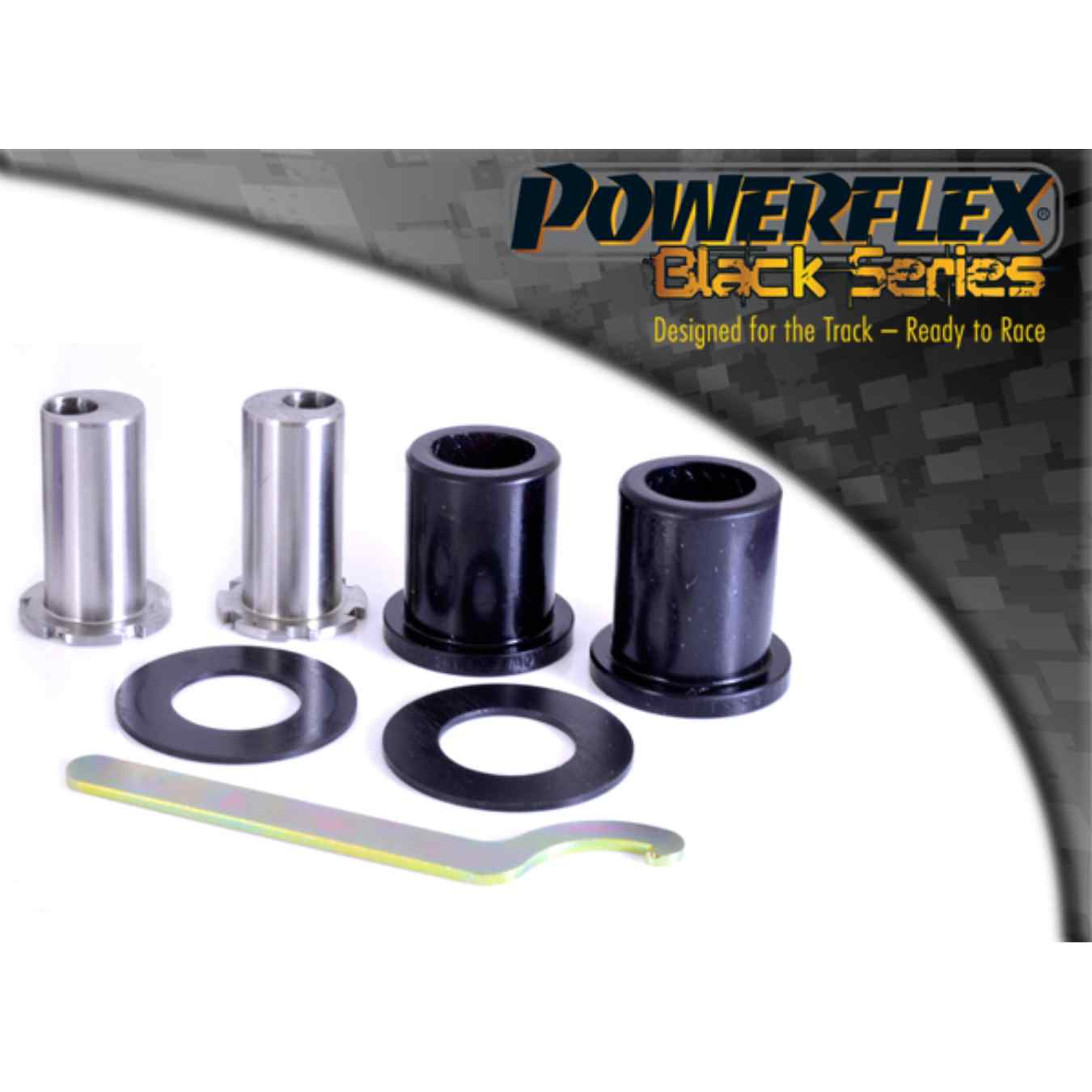 Silent bloc Powerflex avant de bras de suspension avant, carrossage réglable black series N°1 PFF85-1301GBLK