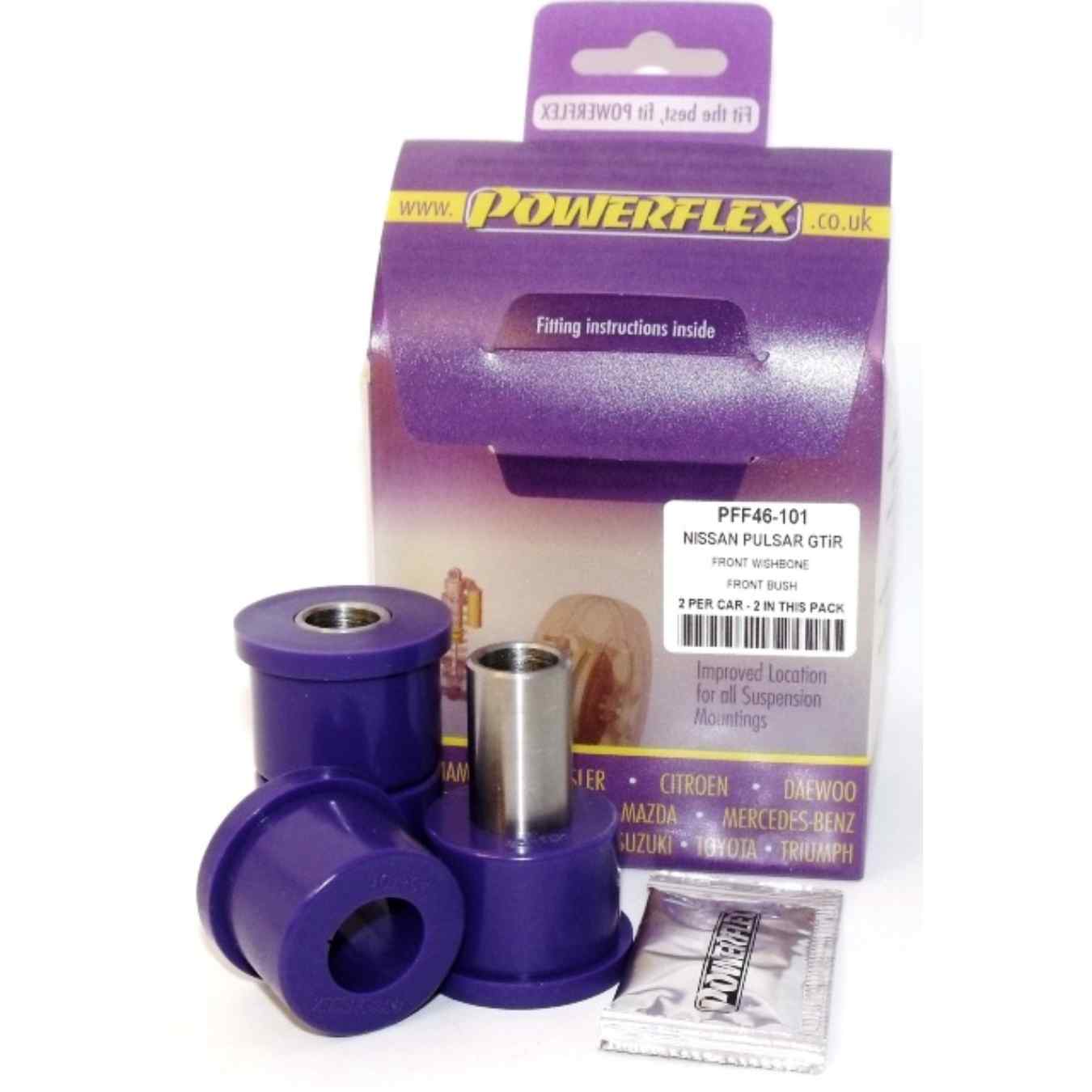 Silent bloc Powerflex avant de bras de suspension avant road series N°1 PFF46-101