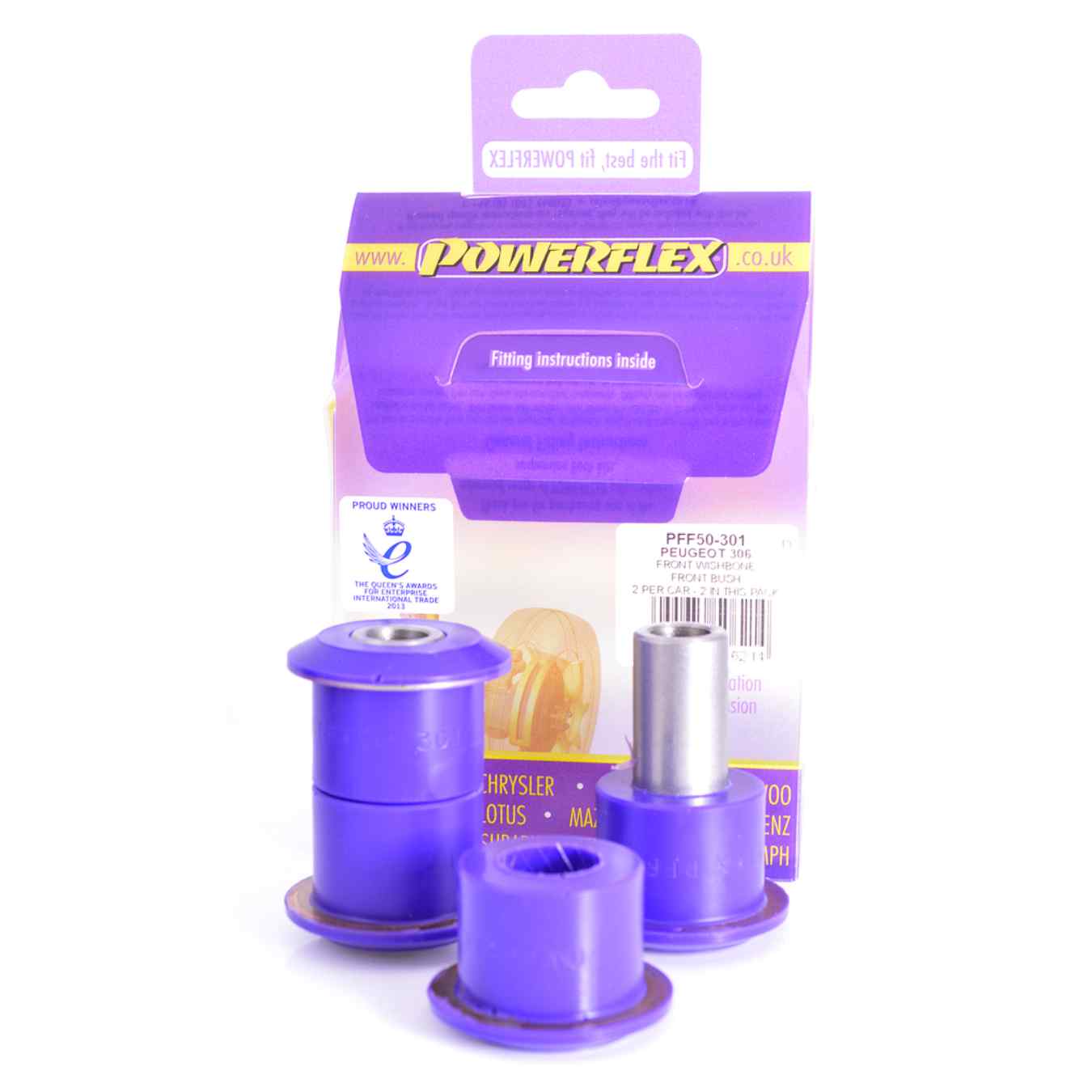 Silent bloc Powerflex avant de bras de suspension avant road series N°1 PFF50-301