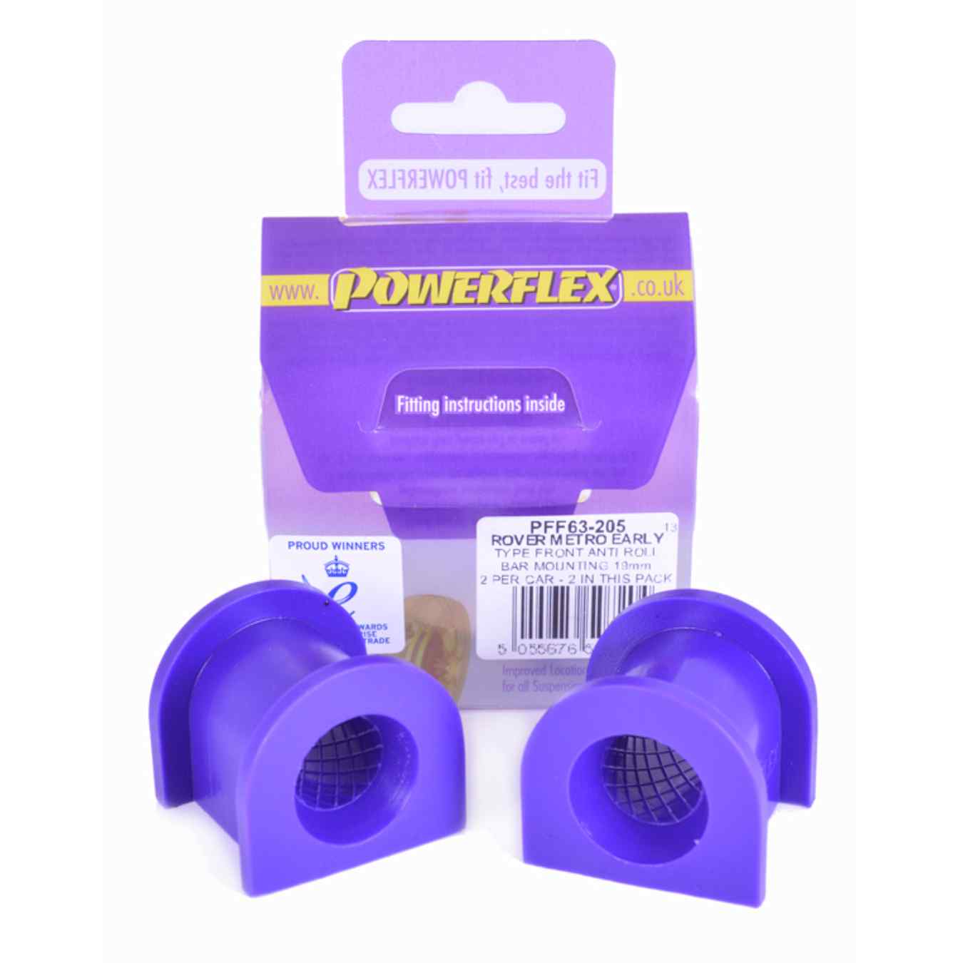 Silent bloc Powerflex barre anti-roulis avant 19mm road series N°3 PFF63-205