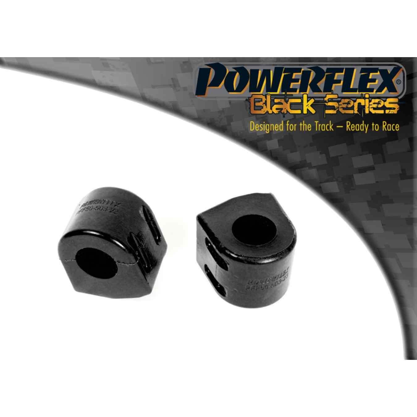 Silent bloc Powerflex barre anti-roulis avant 22mm black series N°3 PFF50-503-22BLK